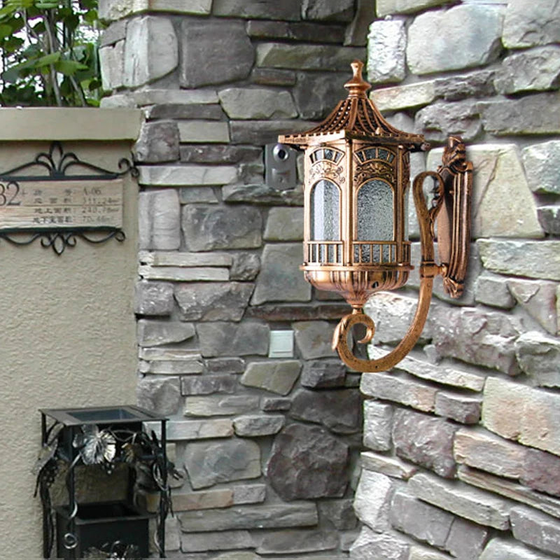 outdoor door balcony lamp waterproof garden light creative villa exterior wall sconce retro porch lighting