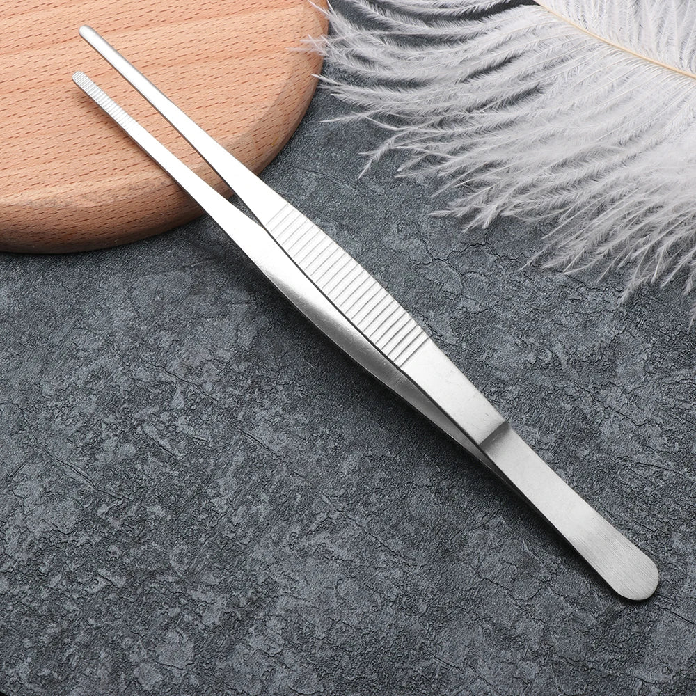 1 PC Useful Barbecue Tongs Food Tongs Food Clip Kitchen Gadgets Stainless Steel Churrasco Tweezers Clip Buffet BBQ Tool