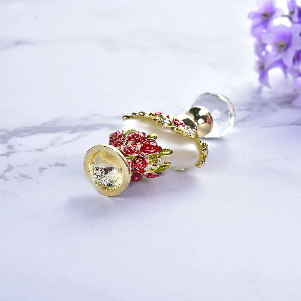 Factory Price 3ml Heart Shape Arabic Perfume Oil Bottle With Metal Stick