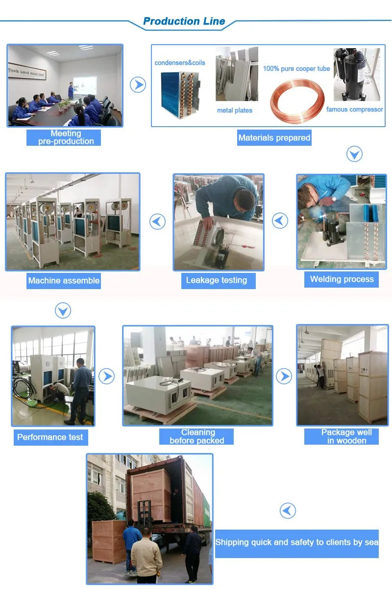 Factory Price Sale 50Hz Frequency Industrial 10-Liters Per Hour Tankless Refrirator Air Dehumidifier Electric for Laboratory