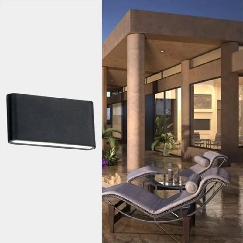 6W 12W LED Wall Lamp Outdoor Waterproof Garden Lighting Aluminum AC86-265V Indoor Bedroom Living Room Stairs Wall Light