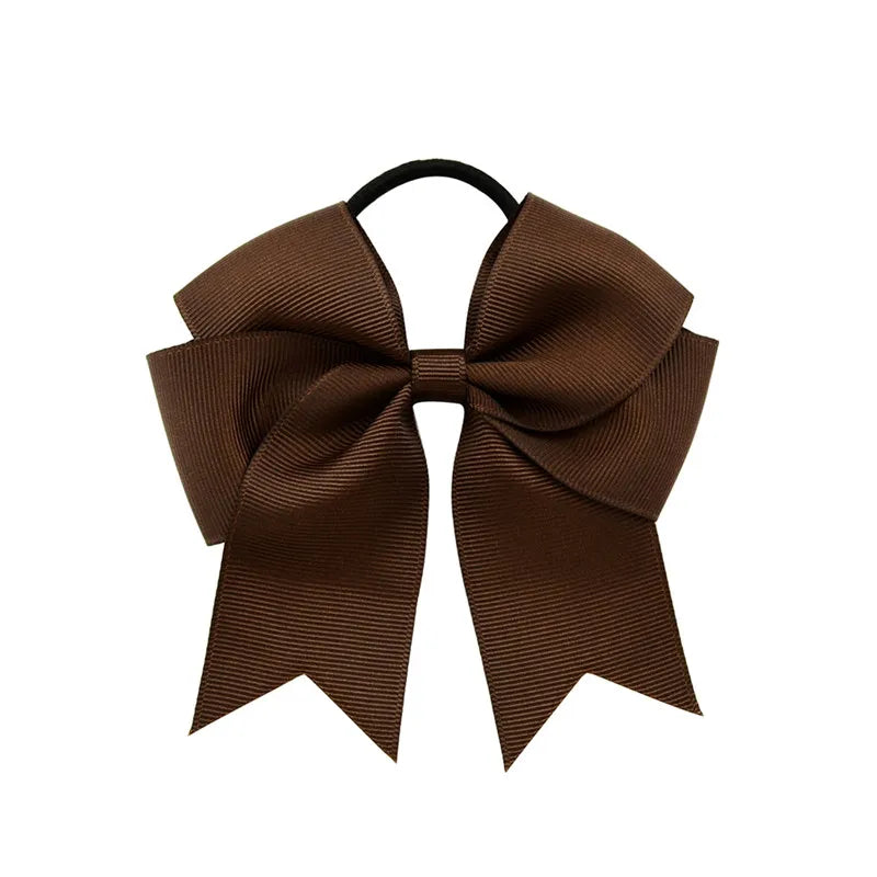 Grosgrain Ribbon Bow Women Ponytail Holder Elastic Hair Bands Rubber Rope Hairbands Girls Headdress Scrunchies Hair Accessories
