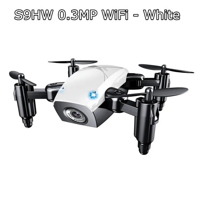 S9HW Mini Drone With Camera S9 No Camera RC Helicopter Foldable Drones Altitude Hold Quadcopter WiFi FPV Pocket Dron Toy For Fun