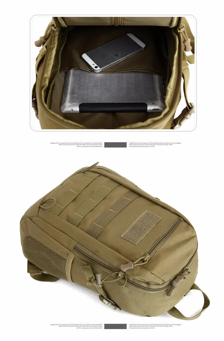 Cool Camping Gear Tactical Backpack, Trekking Bags, Camouflage Rucksack, Molle Bag, Camping Travel Backpacks, 15L