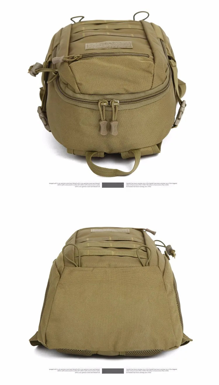 Cool Camping Gear Tactical Backpack, Trekking Bags, Camouflage Rucksack, Molle Bag, Camping Travel Backpacks, 15L