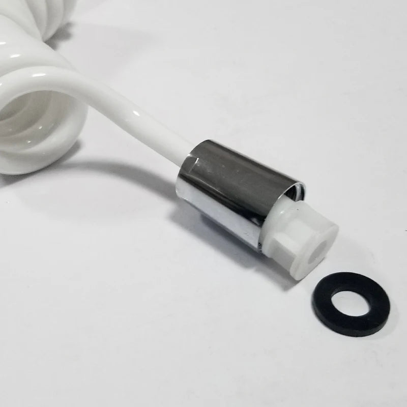 High Quality Gloss White Style Spring Shower Hose Toilet Bidet Spray Connect Pipe PVC Telephone line Style 150cm/200cmm