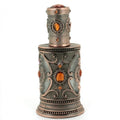 New Design Unique 40ML Glass Arabic Oil Perfume Bottle Cut and Decorated for Personal Care Decal Surface Handling