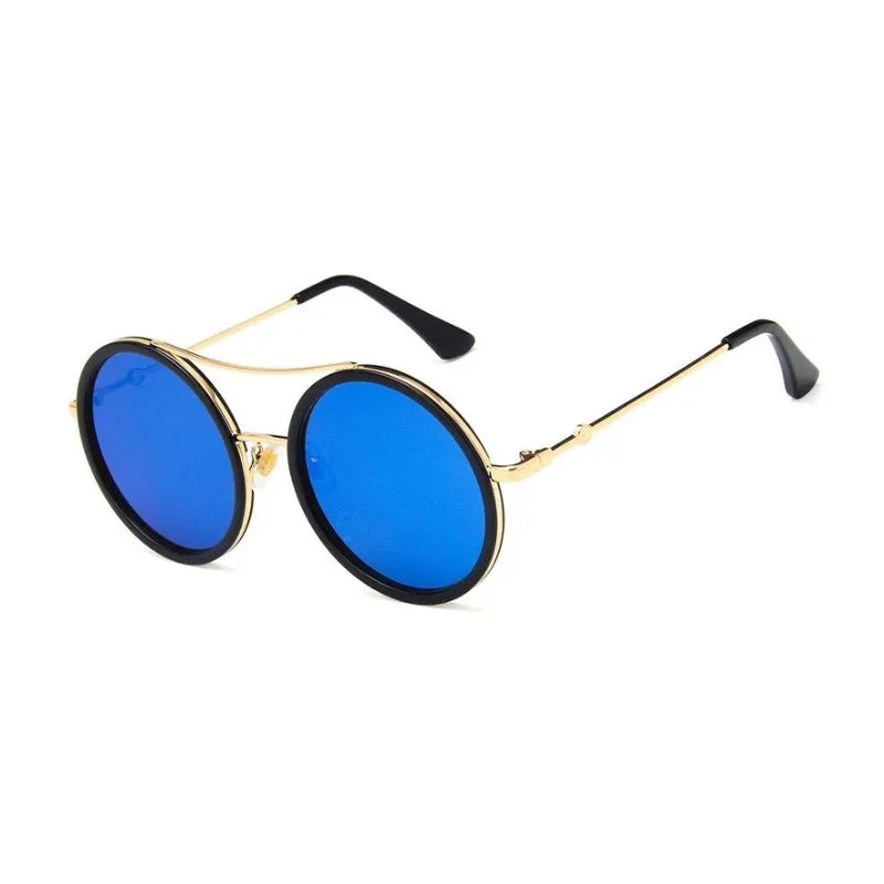 Luxury Round Two Tone Sunglasses For Ladies Sexy Classy Fashion Sun Glasses Stylish Designer Brand Eyewear