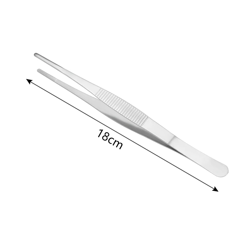 1 PC Useful Barbecue Tongs Food Tongs Food Clip Kitchen Gadgets Stainless Steel Churrasco Tweezers Clip Buffet BBQ Tool