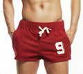 SEOBEAN Men's Shorts Casual Summer Beach Small Cotton Home Shorts Loose Fitness Pockets