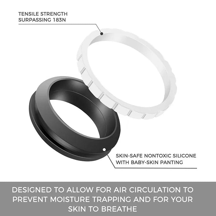 DIY Style Women Silicone Wedding Ring Thin Breathable Silicone Sports Rings for Men