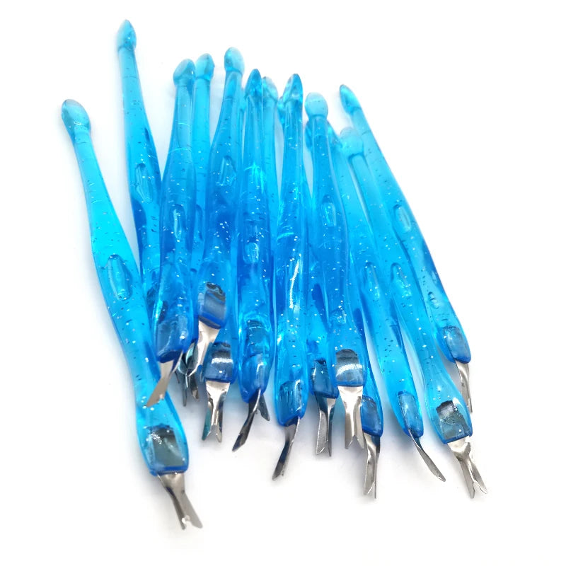 40pcs/lot Stainless Steel Cuticle Remover Trim Dead Skin Cuticle Pusher Trimmer Pedicure Nail Art Tools Nail Art Accessory Set
