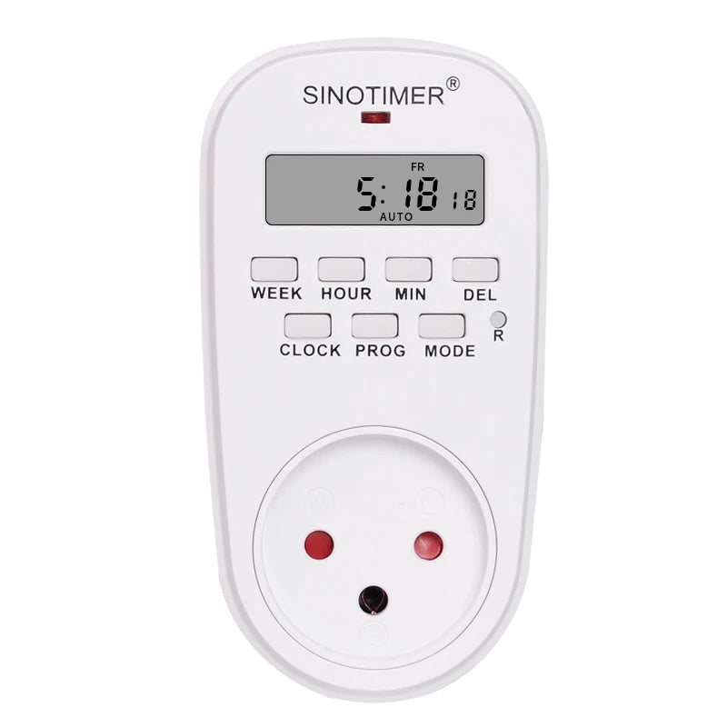 EU Plug Outlet Electric Digital Socket with Timer Socket Timer Plug 220V Time Control 7 Days Programmable Timer Switch Countdown