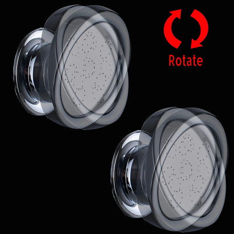LED Light Shower Panel Faucet Waterfall Rain Shower Head SPA Massage Jets Shower Column Tower Digital Water Temperature Display