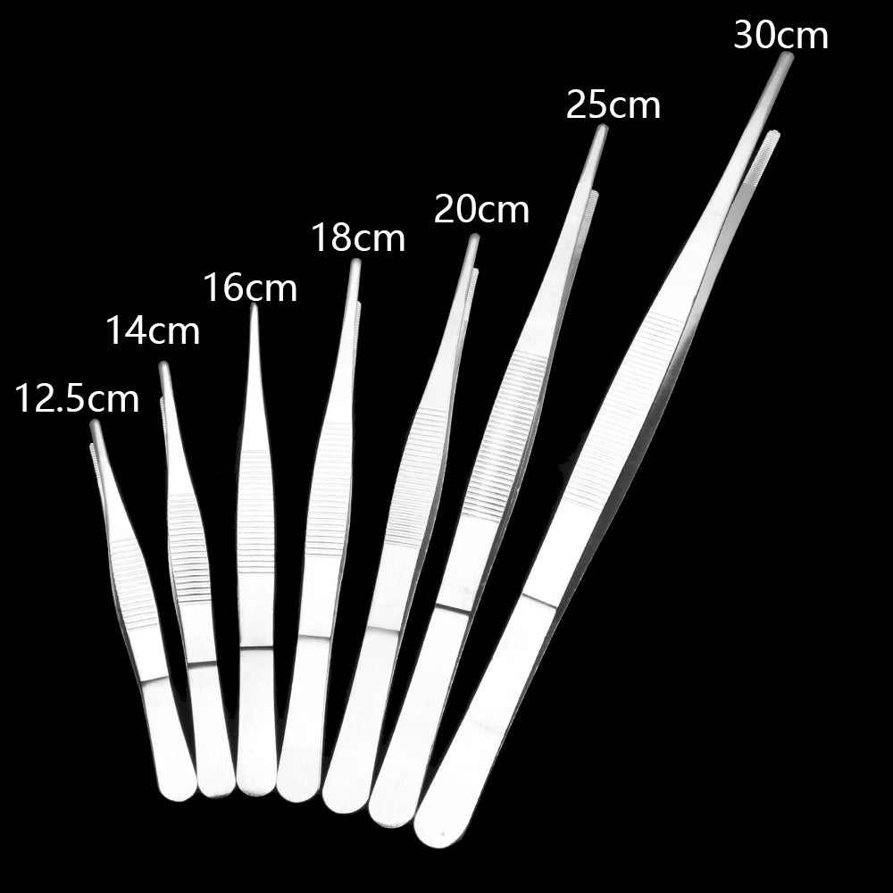 1 PC Useful Barbecue Tongs Food Tongs Food Clip Kitchen Gadgets Stainless Steel Churrasco Tweezers Clip Buffet BBQ Tool