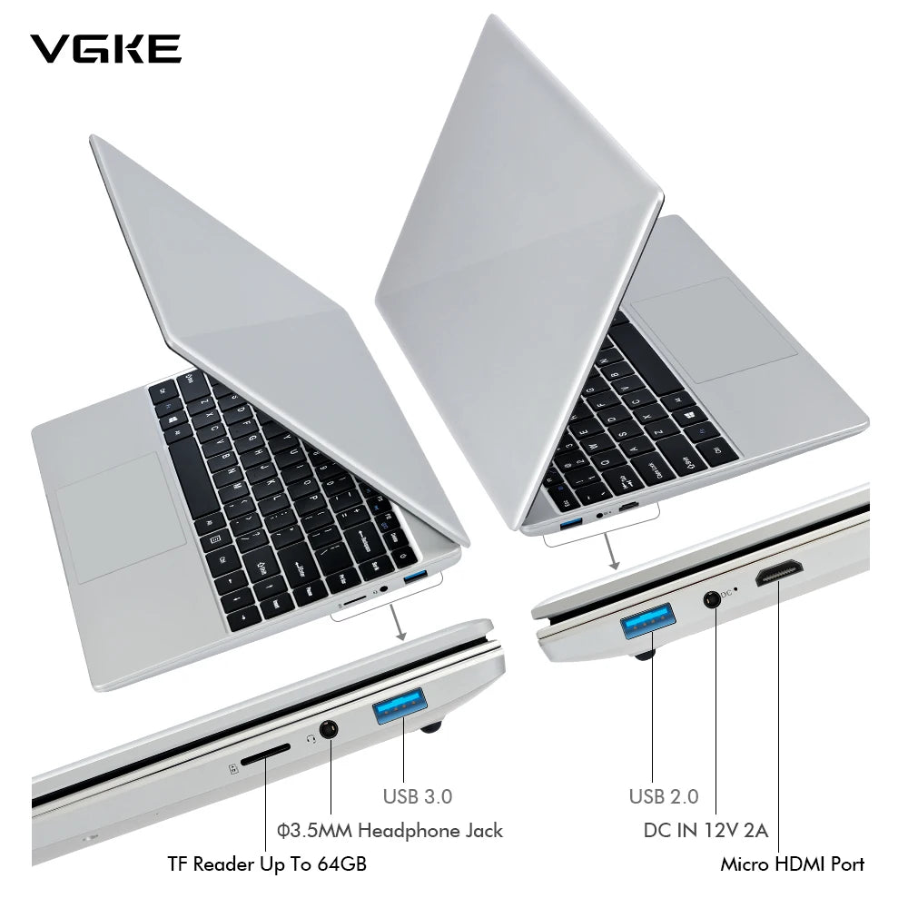 New Cheapest Laptops VGKE B14 E3950 6gbram +128gb SSD All in One Laptops 14inch Hot Sell for Student Education Office