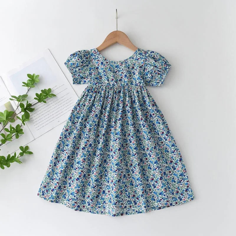 Bear Leader Floral Girls Dress Floral Kids Dresses Girls Princess Dress Children Clothes Girls Dress Casual Wear 3 7Y Vestido