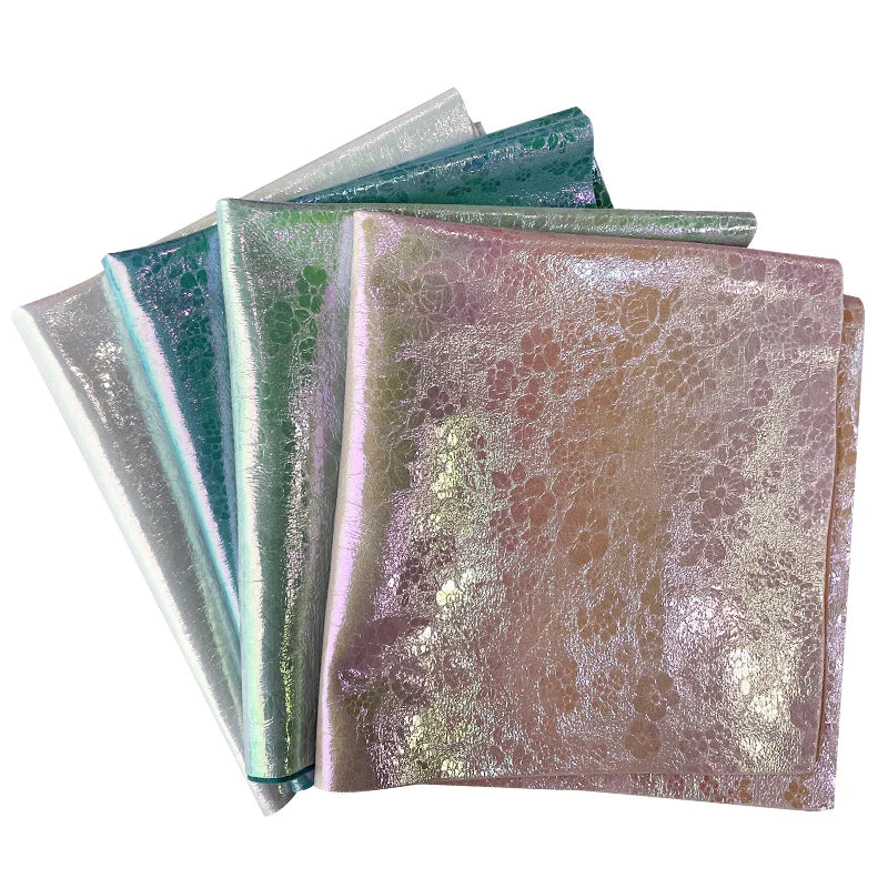 0.6mm Magic PU Leather Flower Printing Faux Leather Waterproof Smooth Material for Bag Sofa Decorations