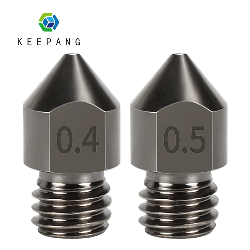 1/2/3Pcs Hardened Steel Nozzle 0.4mm 3D Printer MK8 Nozzles Tool High Temperature Wear Resistant for Makerbot Creality Ender 3