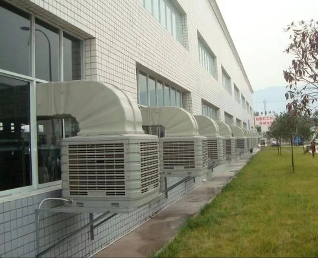 Hot Sale New Model  1.1kw 18000m3/h Plastic Body Water air Cooling Fan Ventilation Duct Cool Breeze air Cooler