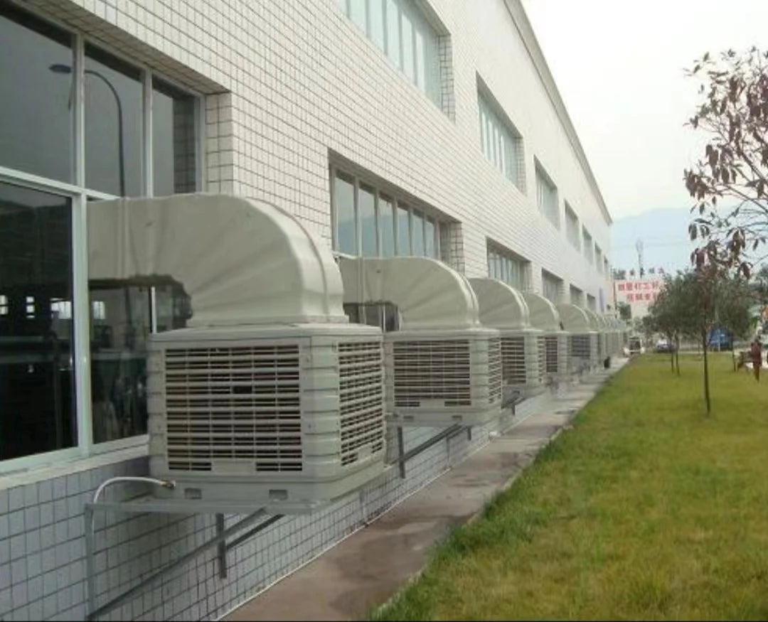 Hot Sale New Model  1.1kw 18000m3/h Plastic Body Water air Cooling Fan Ventilation Duct Cool Breeze air Cooler