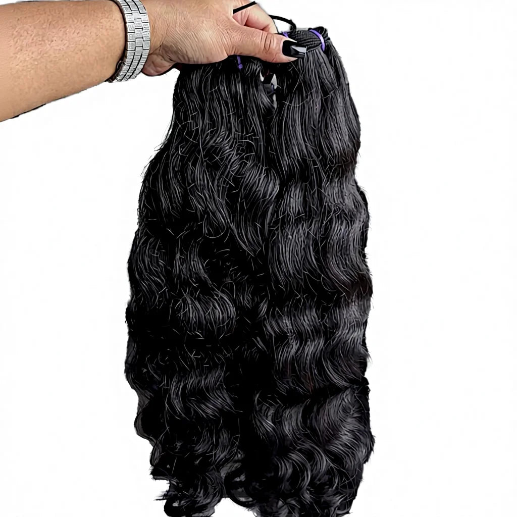 12A Hot  Wholesale South Indian Temple Hair Extension single donor Body Wave 28 Inches Straight Weft Raw Human Hair