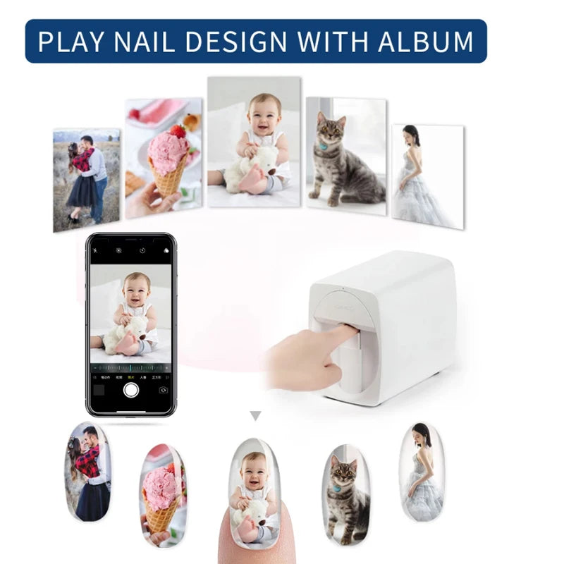 Beauty Nail Polish Nail Printer Machine Profesional Finger Nail Printer