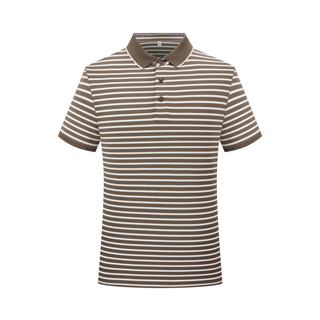 2024 Men's Trend Striped Printed Pullover Polo Shirts Stripe Polo Knit Sweater 200g Polo Sublime