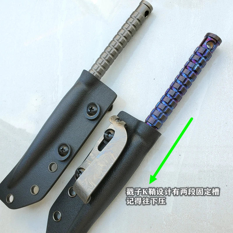 EDC Titanium alloy Crowbar Hand Outdoor Camping Gear EDC Multifunction Portable Tools
