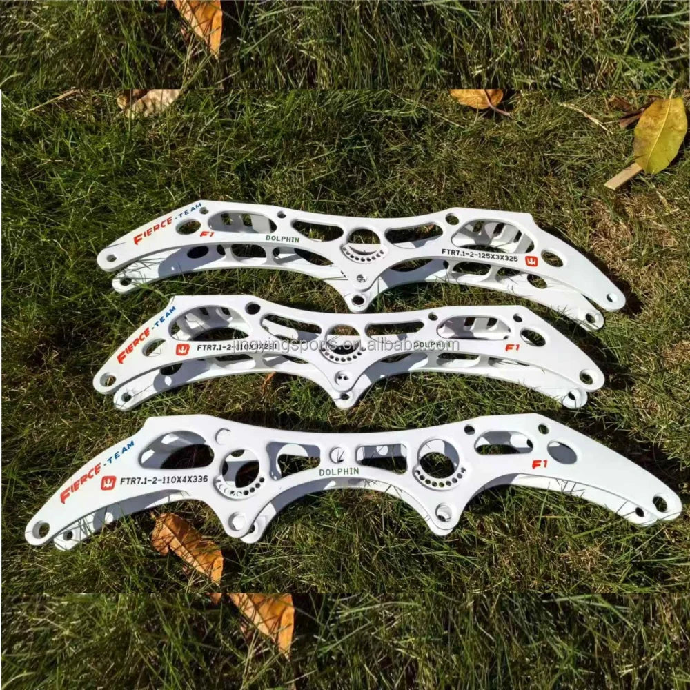 High Quality OEM Aluminum Alloy CNC Inline Speed Skate Chassis High Speed Racing Inline Skate Shoes Frame Spot Supply