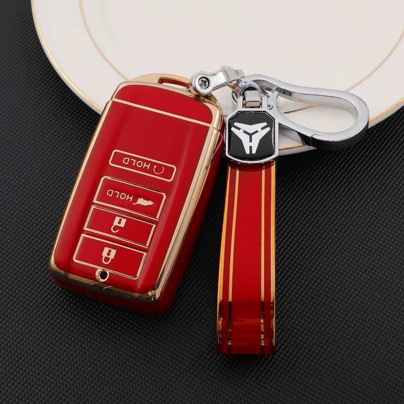 Premium Soft TPU for Honda Acura RLX MDX CDX TLX-L NSX Car Key Case Cover Shell Key Rings Keychain Bag Factory Key Accessories