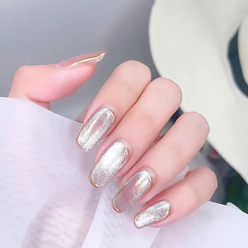 Custom Package Logo 5D Magnetic Cat Eye Pigment Nail Art Powder Chrome for Polish Magnet Pigment Laser Chameleon Chrome Powder