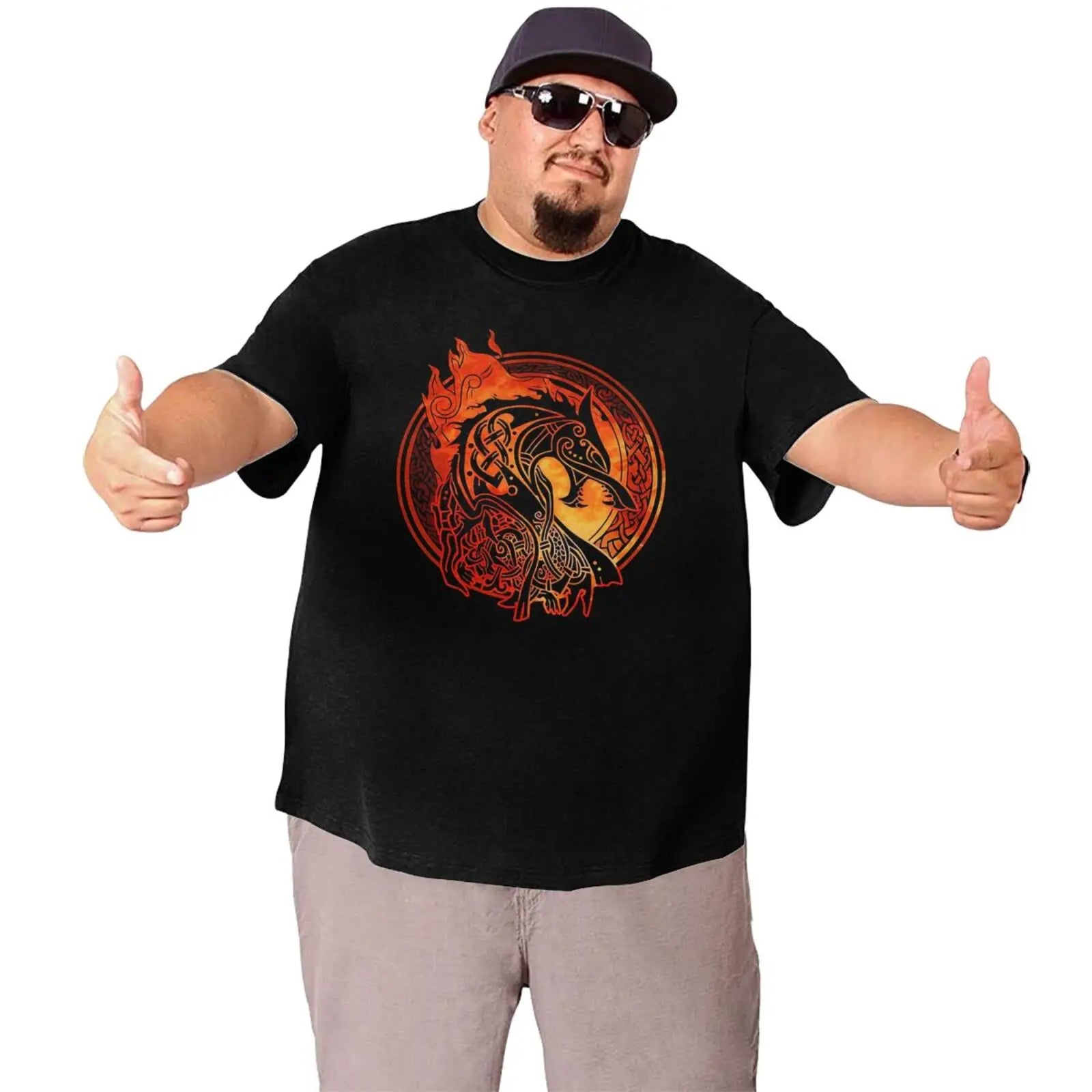 Unique Design Graphic Men T Shirts Plus Size Oversized Cotton T-shirts for Big Man Black Summer Short Sleeves Clothes Tops