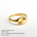 Wholesale High Quality Women's 18K Gold Plated Stainless Steel Jewelry Rings