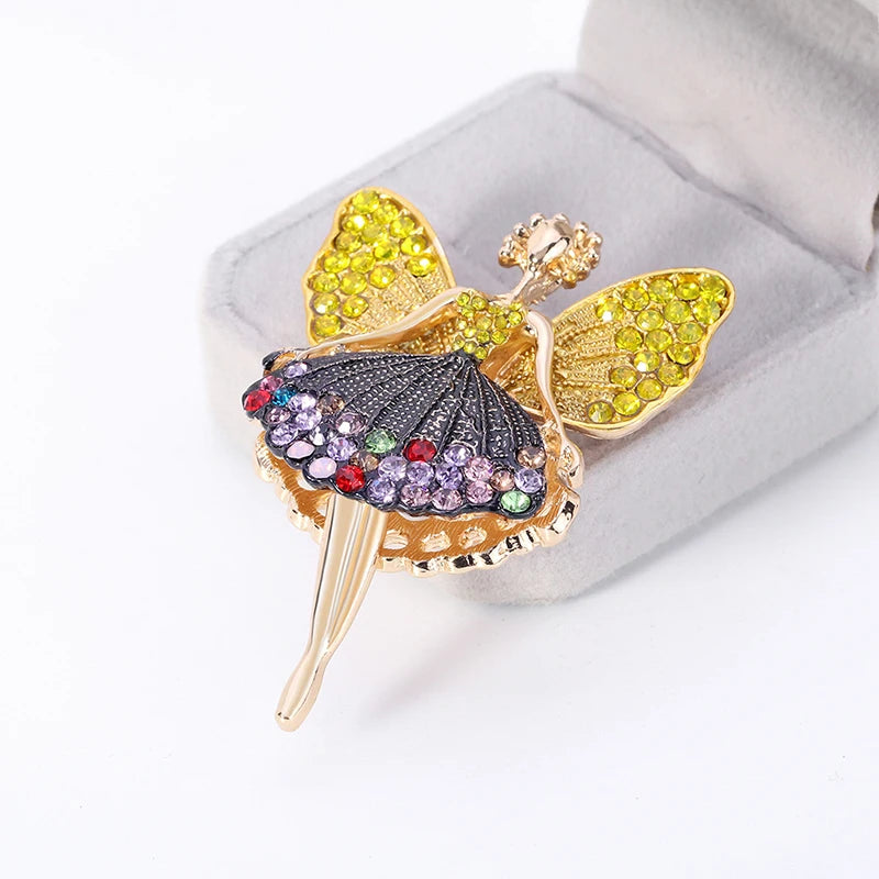 Ballet Girl Dance Wedding Personality Brooches Sweet Atmosphere Brooch Sweater Accessories Pins