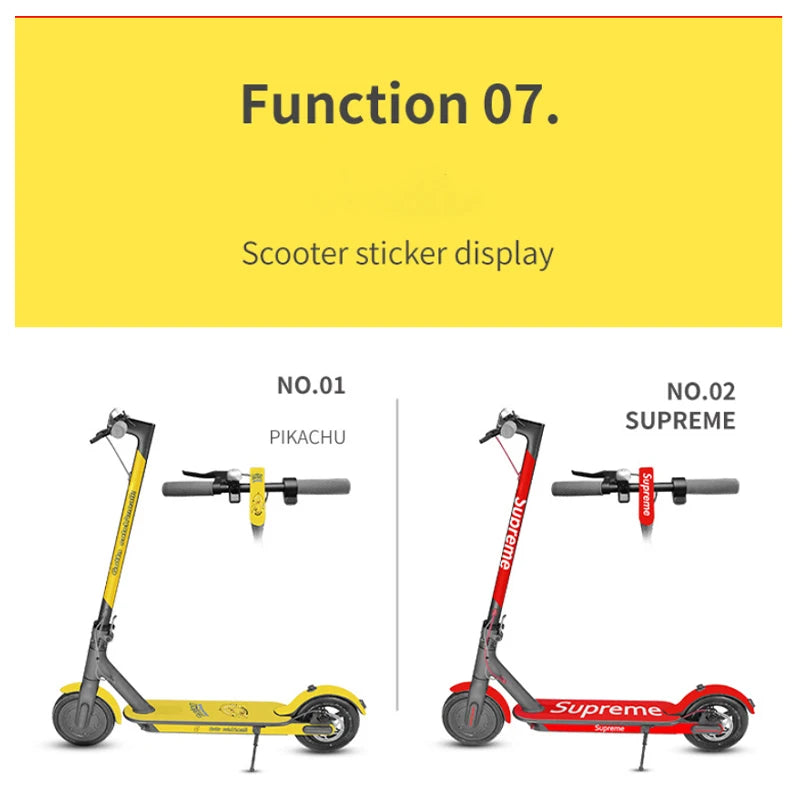 Electric Scooter Full Body PVC Sticker DIY Skateboard Sticker Scooter Pedal Stickers Decal For Xiaomi M365/PRO