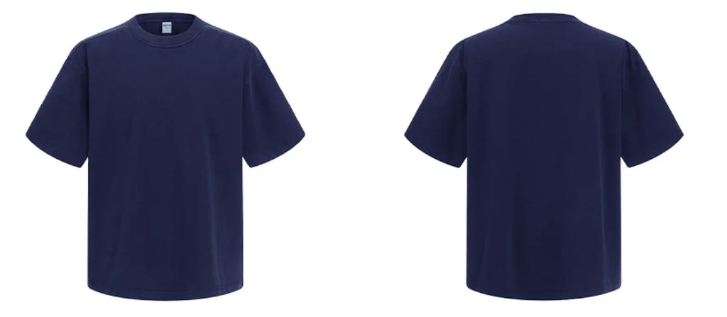 Hot Summer Round Neck Loose Style T-shirt Causal Men's T Shirt 100%  Cotton 273gsm Washed Design Printed Oversized
