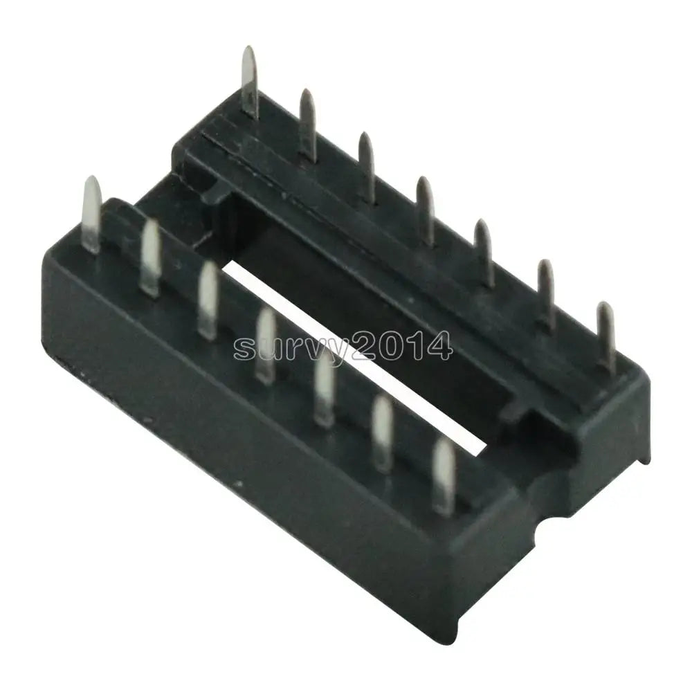 20PCS 14pin DIP IC Socket Adaptor Solder Type Socket Pitch Dual Wipe Contact