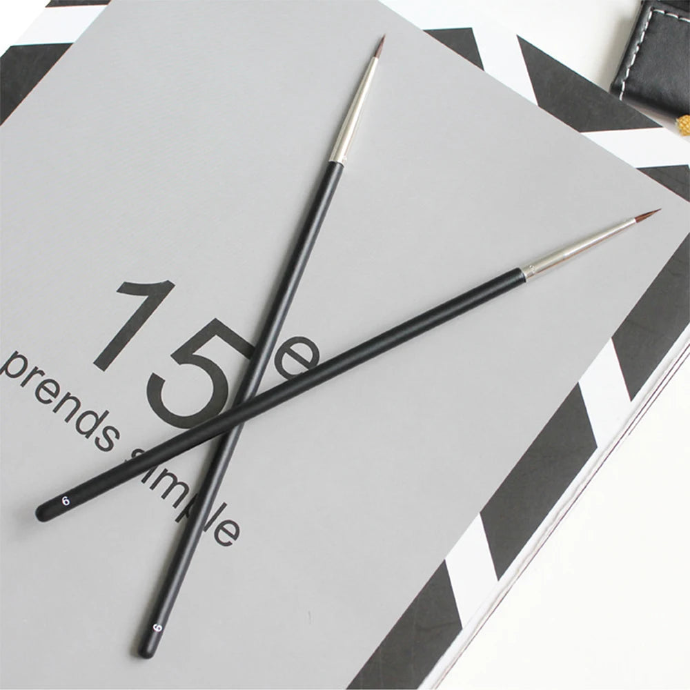 Beauty Makeup Brushes Fine Eyebrow Cream Brush Eyeliner Pen Black Eyeliner Brush Mink Hair