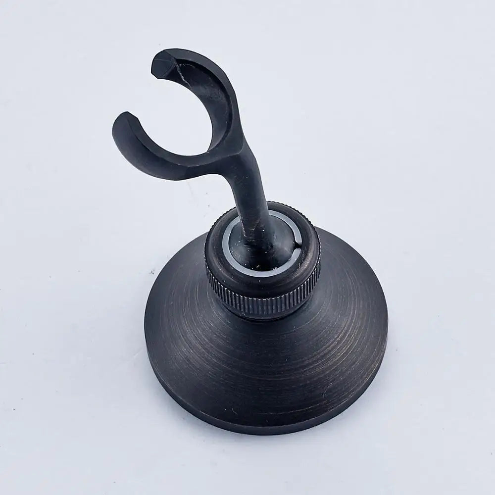 Rainfall Shower Head Round 8 -inch Rain Bathroom Shower Head Black Brass Handshower Head 1.5 M shower Hose Hand Shower Brasket