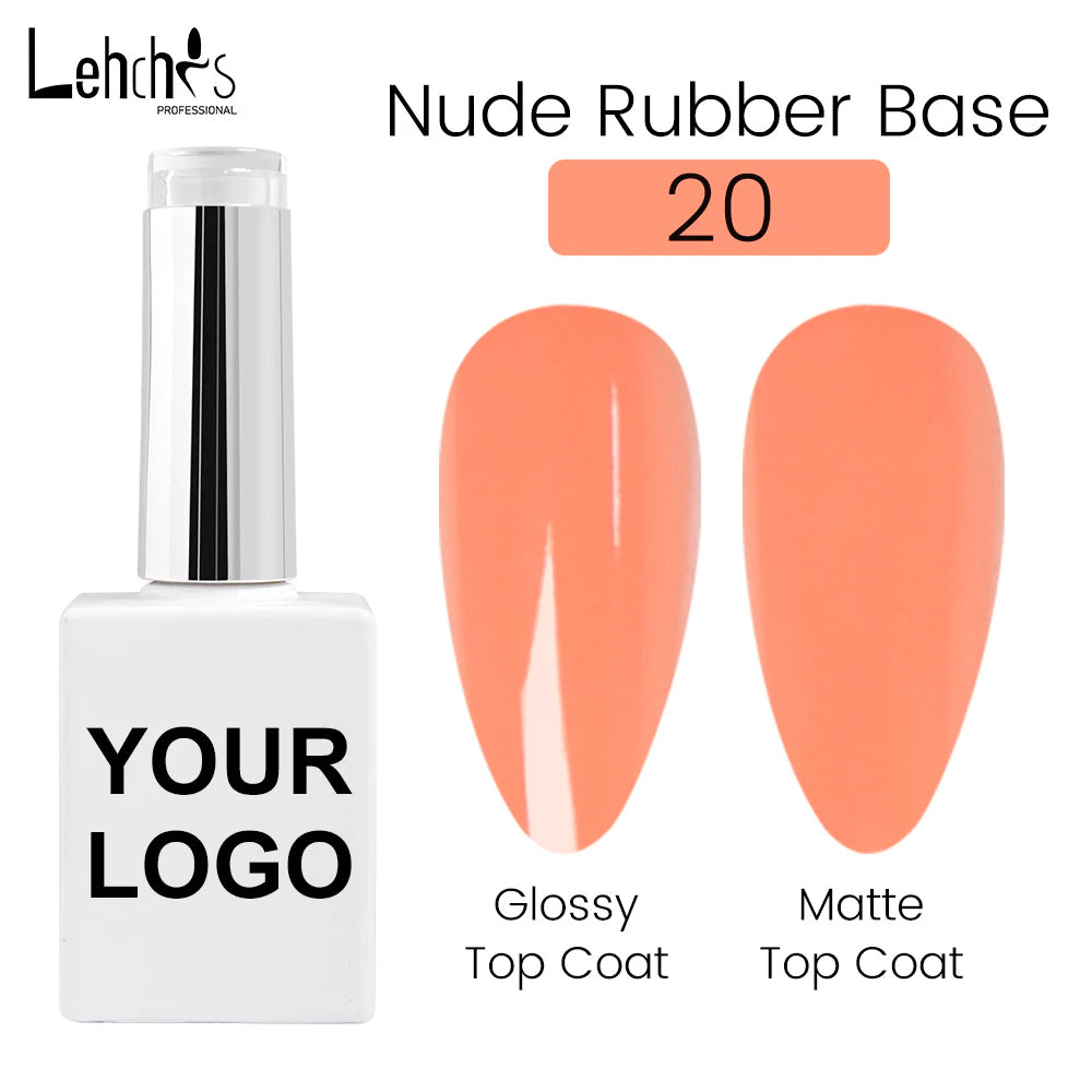 Lehchis 15ml Nude UV Gel Nail Polish Soak off French Nail Camouflage Base Halal Certified for Salon Art Use Customizable Logo