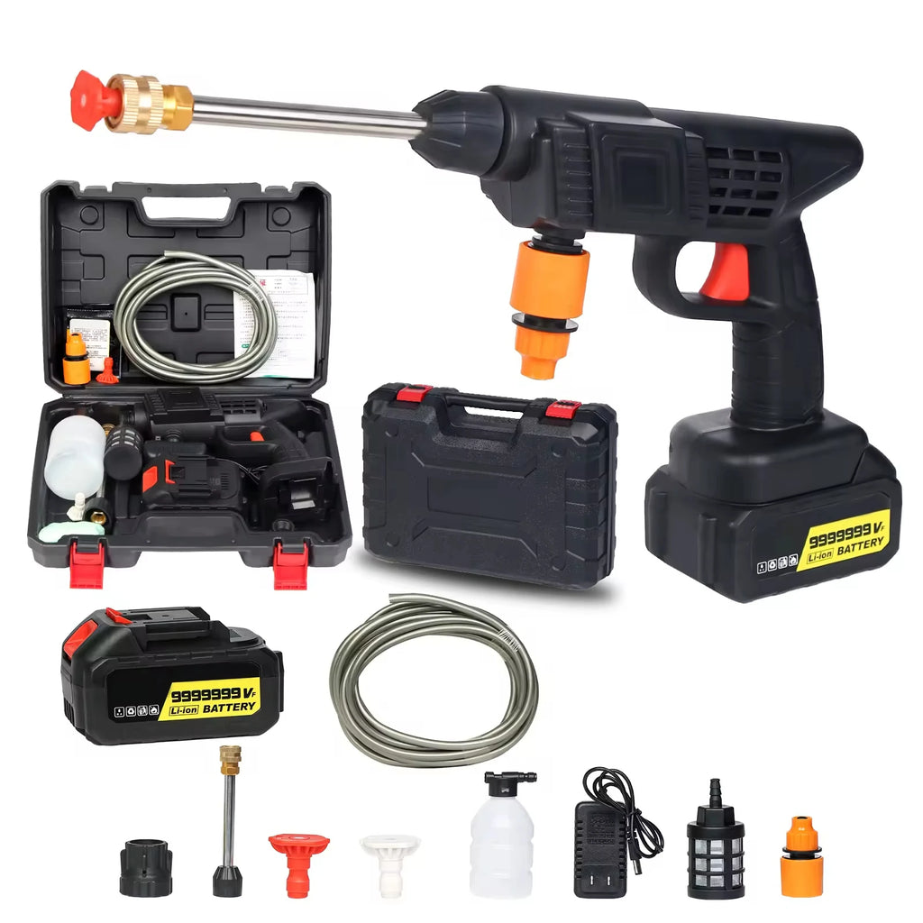 Oem Portable Car Washer Portable Jet The Flowers Foam Gun Powerful High Pressure Wireless Cleaning The Bike Car Cleaning Washer