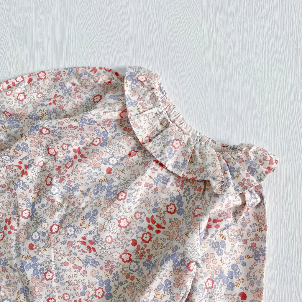 Autumn Spring Children Clothing Toddler Baby Girls Clothes Cotton Long Sleeve Flower Embroidery Baby Girls T-shirt Kids Shirt