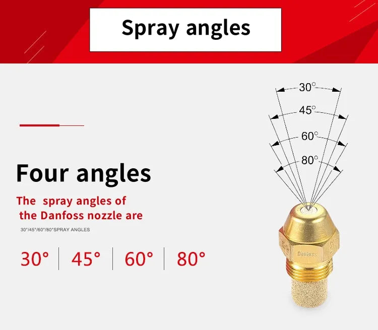 For Brass 6.50GPH 60B 030B1129 Multi-fuel Atomizing Nozzles | Methanol/Diesel/Vegetable Oil Universal Burner Nozzles 0.1kg
