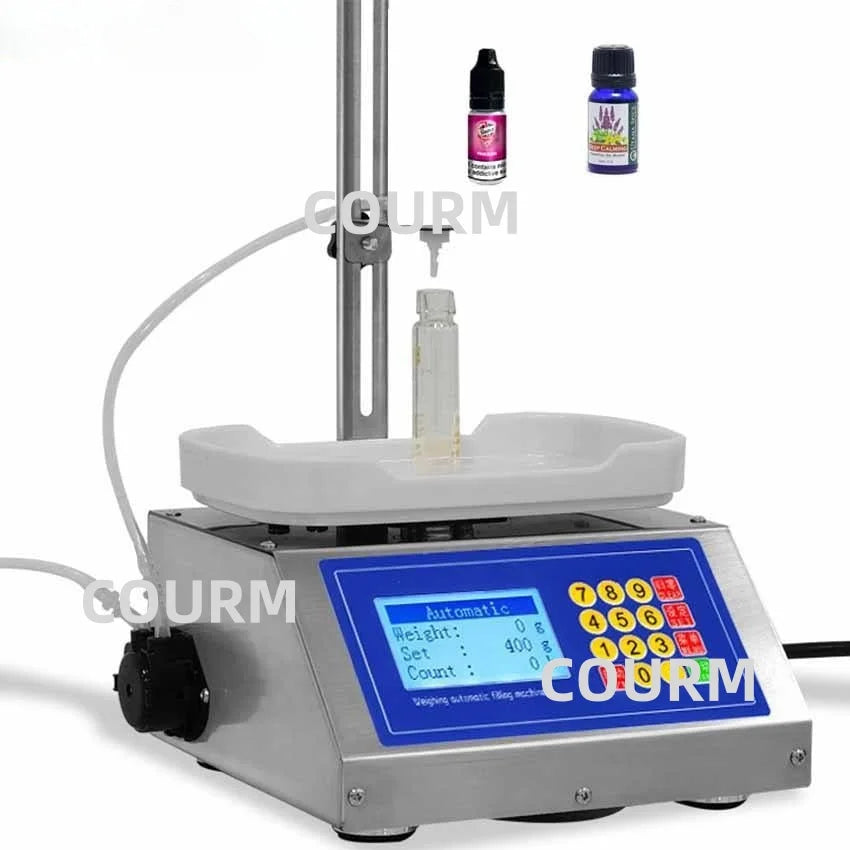 COURM-M90 Weighing Filling Machine Glycerin Perfume Cosmetic Essential Oil Small Bottle Semi-automatic Filling Machine