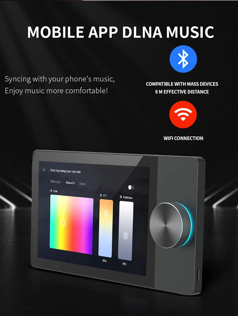 Cross-border 6-inch IPS Graffiti Smart Home Central Control Screen Built-in Wi-Fi Gateway China Origin Whole House