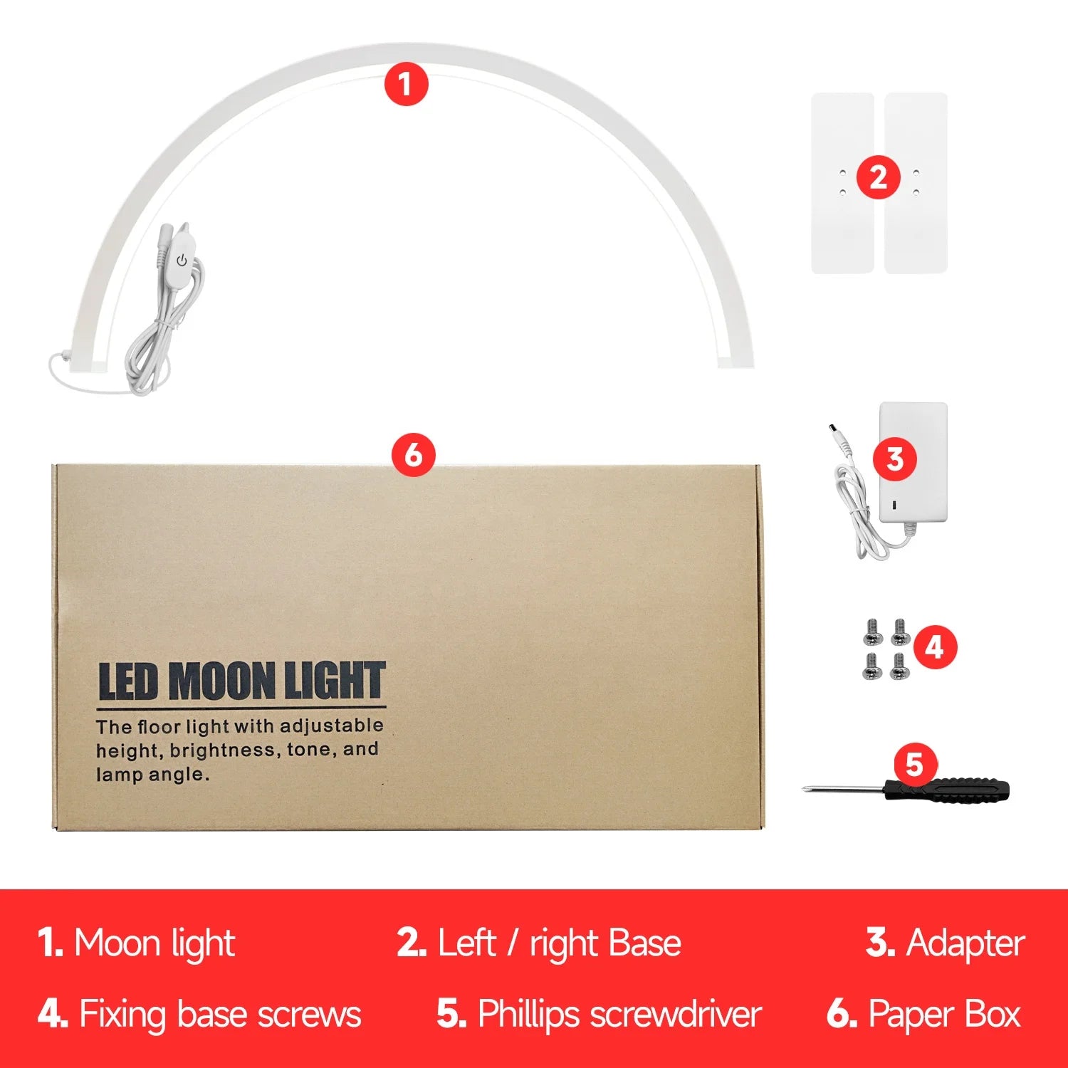 Freem LOGO 48W Beauty Salon Fill Light Half-Moon Shaped Nail Care Desktop Arch Ring Led Lights Fake Nail Art Light Manicure Lamp