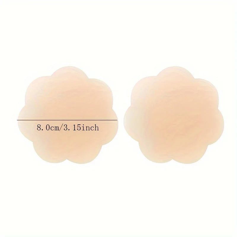 8CM Silicone Waterproof Breathable Matte Invisible Adhesive Nipple Covers & Pasties
