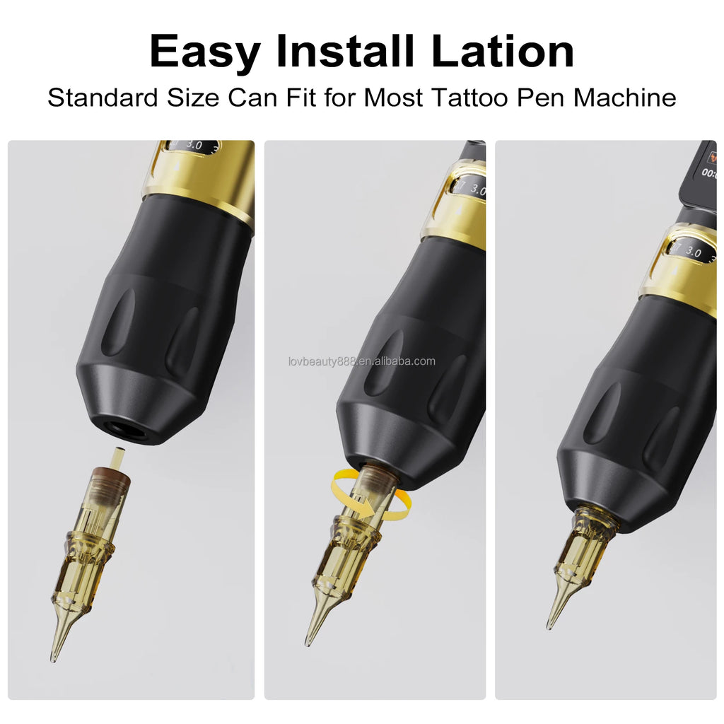 Professional Electric Permanent Tattoo Gun with 1700mAh Rechargeable Battery 2.5mm Stroke 10000 RPM Permanent Makeup