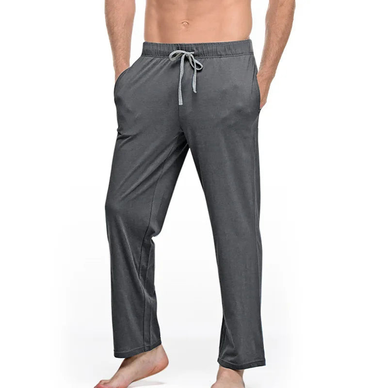New Homewear Men's Comfortable Pants Home Casual Sleepwear Trousers Sports Yoga Casual Solid Pants